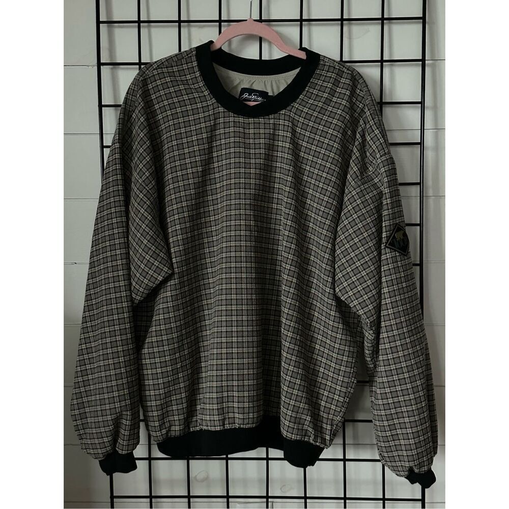 Vintage Jack Nicklaus PGA Tour Plaid Pullover sz large